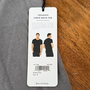 ALO Yoga Shadow Grey Short Sleeve Tee